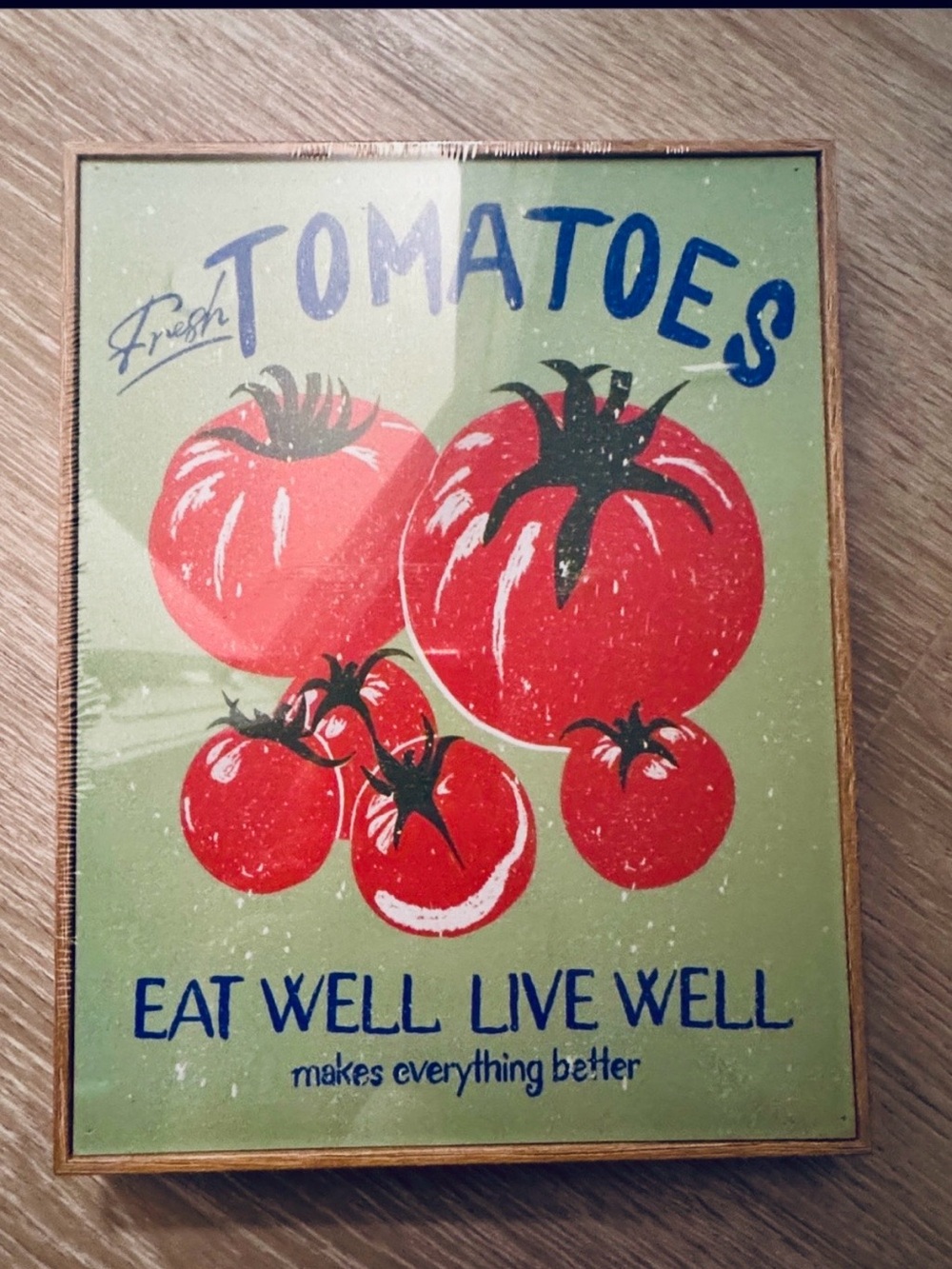 Garden Tomato Wooden Decor NEW 🏷️